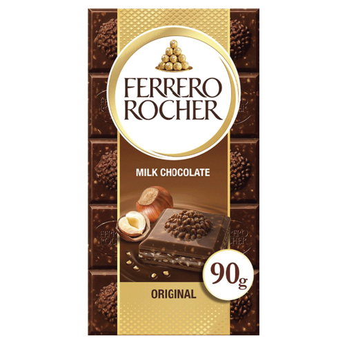 შოკოლადის ფილა / FERRERO ROCHER / რძიანი თხილით, 8*90გ