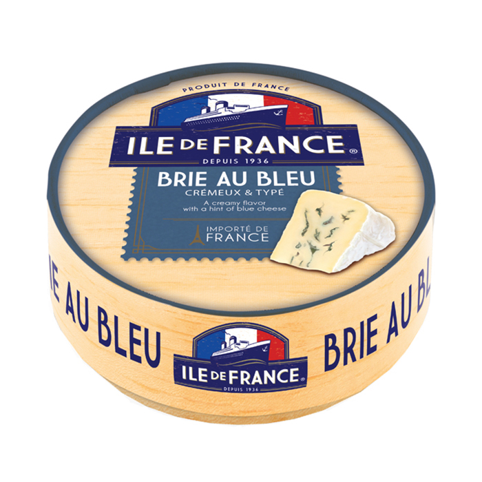 Brie cheese with blue moldy /Ile De France/ 125 gr