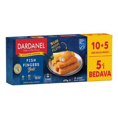 თევზის კროკეტები/ Dardanel/ უმაღლესი ხარისხი 6*470გრ