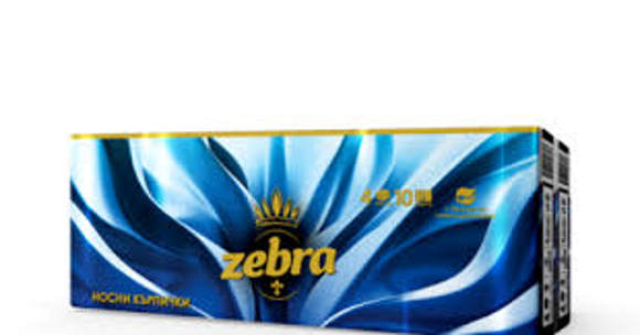 Zebra handkerchiefs 10 pcs(ზებრა ცვირსახოცი 4 ფენიანი 10ც)