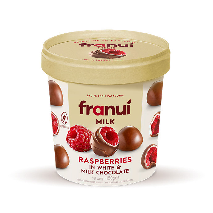 "Franui"- გაყინული ჟოლო რძიანი შოკოლადის გარსში