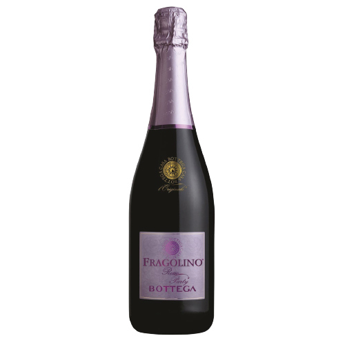 Sparkling wine / Bottega / Fragolino red, with strawberry flavor, 750 ml