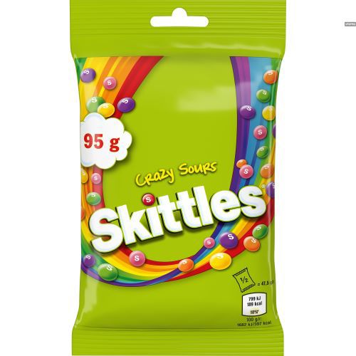 dragee / skittles sour mix / 95 gr