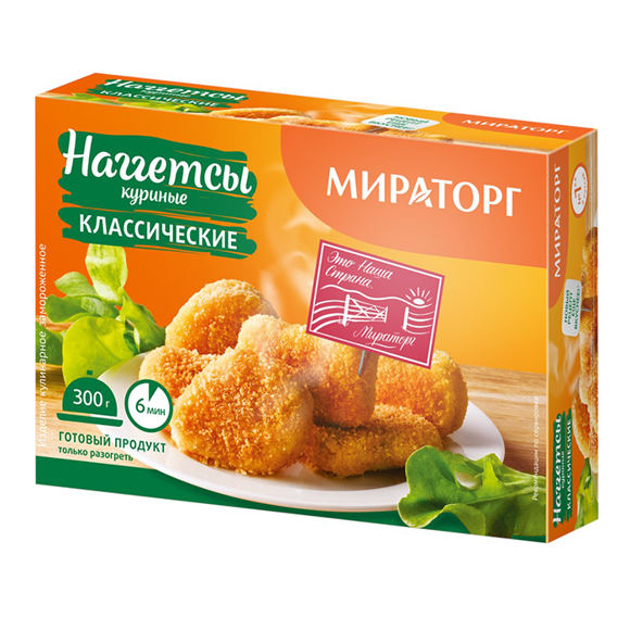 Nugget / Miratorg / Chicken, classic 300 gr