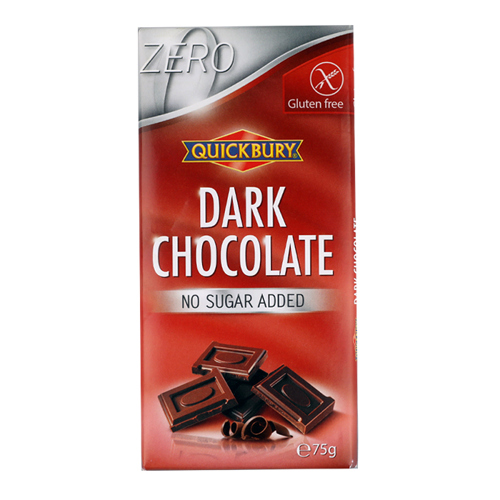 QUICK BURY - Dark sugar free chocolate 75 gr