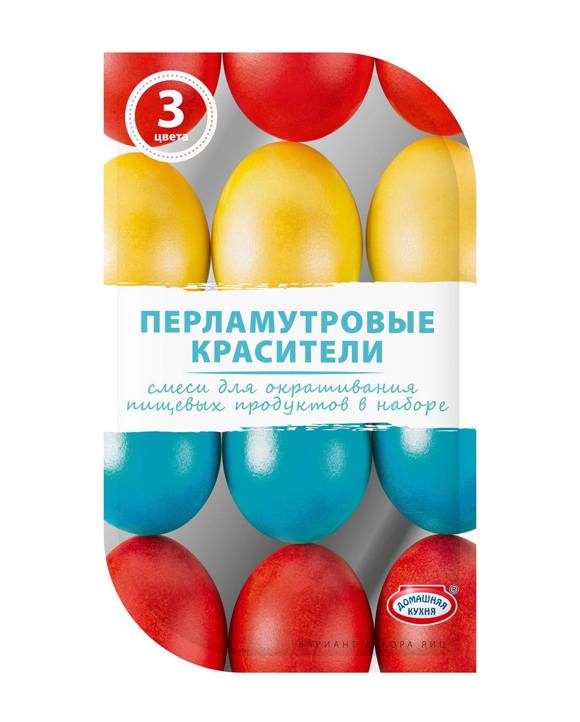 კვერცხის საღებავი / "მარგალიტის საღებავები" / 3 ფერი