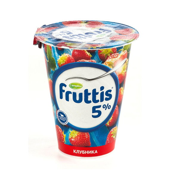 Yogurt / Fruttis cream strawberry 5% / 320 gr