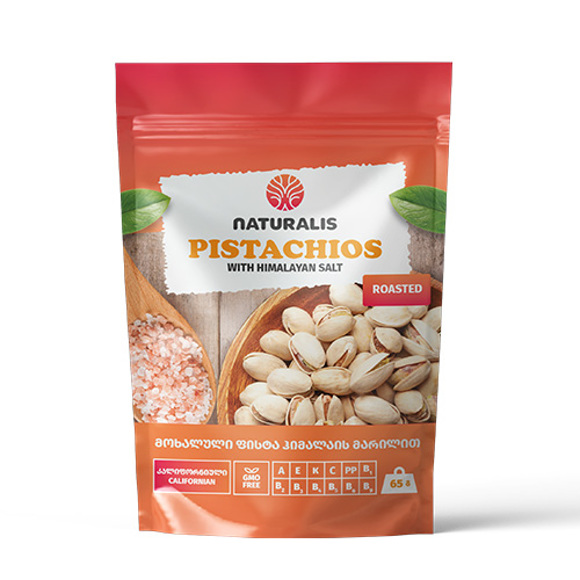 Roasted pistachios with Himalayan salt Naturalis / 65 g