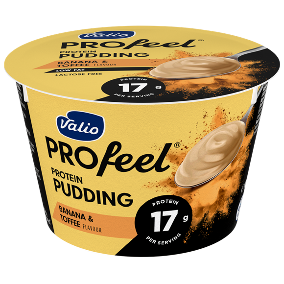 Protein pudding/Valio/ "Profeel" banana and caramel/ lactose free 6*180 g