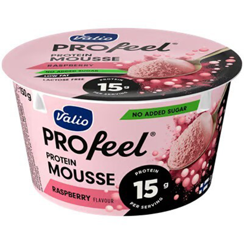Protein Mousse Raspberry Sugar-Free Lactose-Free / Valio/150 g