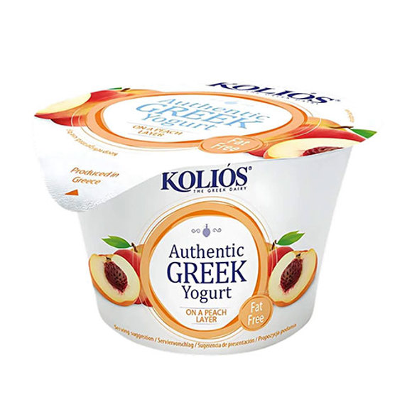 ბერძნული იოგურტი ატმით/ kolios/ 12*150 გ
