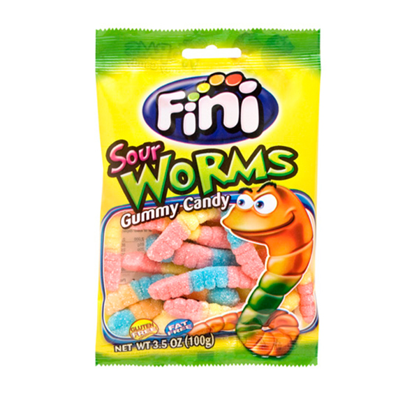 Jellybon Fini "Sour Worms" 100 gr