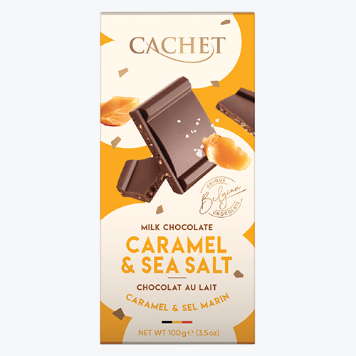 Chocolate Belgian milk chocolate with caramel and French sea salt 100 g