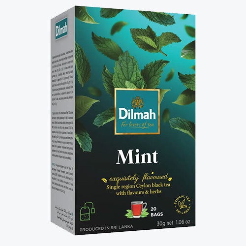 Black tea / Dilmah / Ceylon, mint flavor (20 packs) 30 g