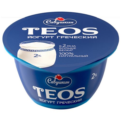 იოგურტი 'TEOS, ბერძნული' 2 % 140 გ