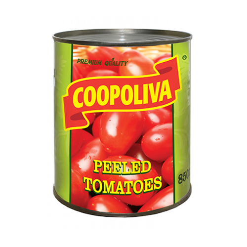 Canned tomatoes / without skin / 850 ml