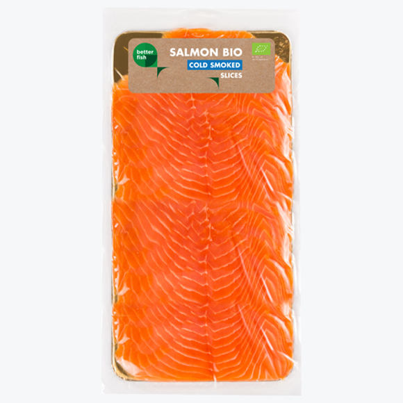 Fish - /FREEZCO/-/BIO BETTER FISH/ smoked organic salmon from the Atlantic Ocean 20*500g