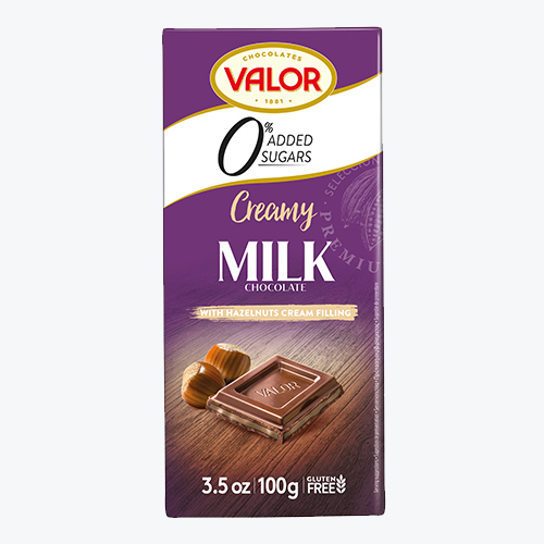 Chocolate Valor sugar-free (stevia) with milk nuts 100 gr