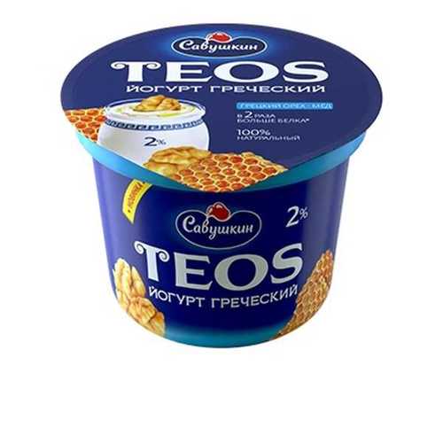 იოგურტი „ბერძნული TEOC“, ცხიმის მასური წილით 2.0%, „კაკლისა და თაფლის“ გემოთი 6*250გრ