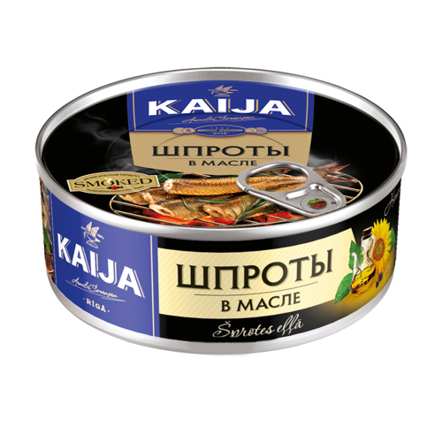 Canned fish / sprat in oil / 240 gr