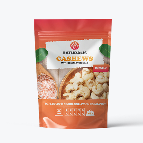 Roasted cashews with Himalayan salt 65g