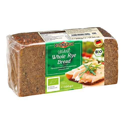 Bread / QUICK BURY / Whole grain of organic rye 500 g