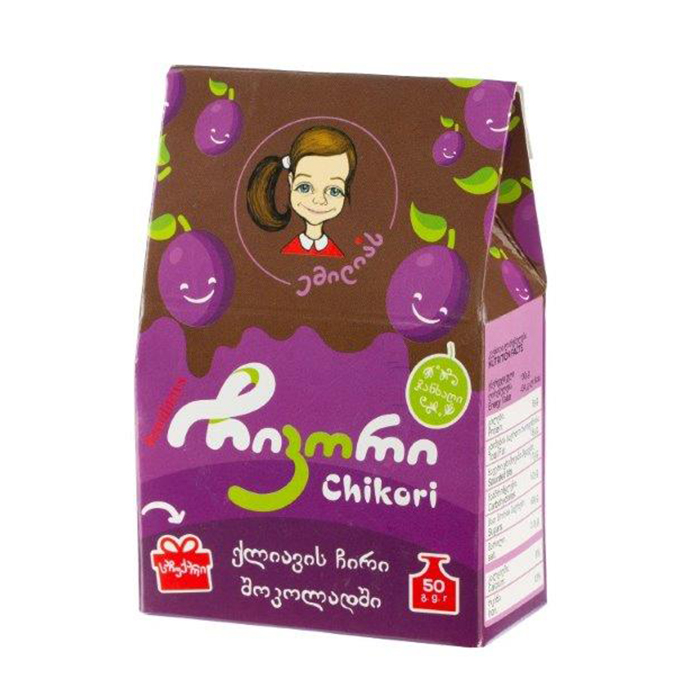 ქლიავის ჩირი შოკოლადში 'ემილიას ჩიკორი' 50 გ