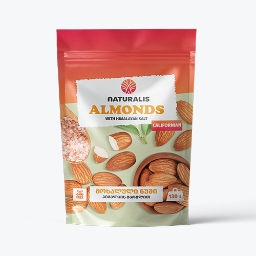 California roasted almonds with Himalayan salt Naturalis / 130 gr