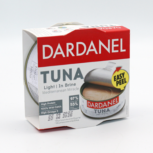 "Dardanel"- თევზის კონსერვი თინუსი საკუთარ წვენში 140გ