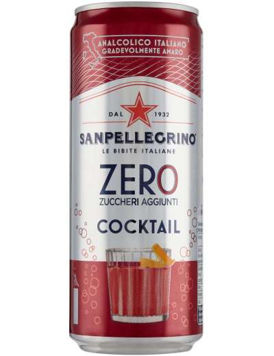უალკოჰოლო კოქტეილი/ S.Pellegrino/ "Zero" უშაქრო 24*330მლ