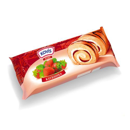 Cake Roll / Skazochni roll strawberry / 200 gr