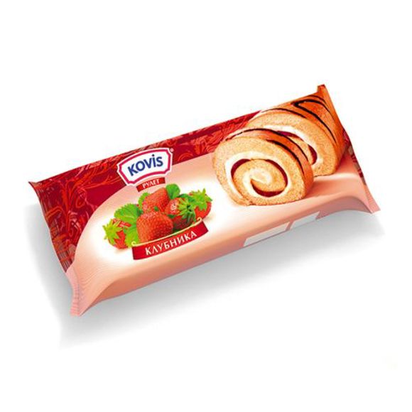 Cake Roll / Skazochni roll strawberry / 200 gr