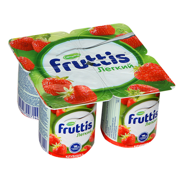 Yogurt / fruttis light strawberry 0.1% / 110 gr