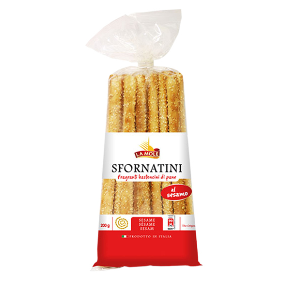 Bread sticks / La Mole / with sesame seeds 200 gr