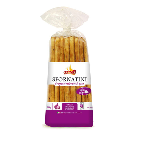 Bread sticks / La Mole / with onion 200 gr