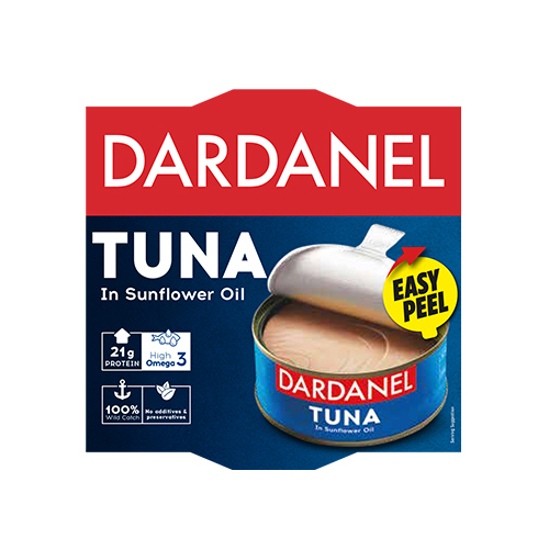 Canned fish / Dardanel / tuna in sunflower oil / 24*140 g