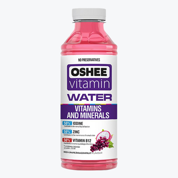 Vitaminized water/OSHEE/dragon fruit and red grape 6*555 ml