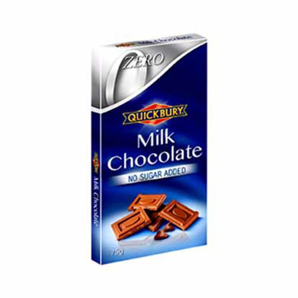 QUICK BURY - Milk sugar-free chocolate 75 gr