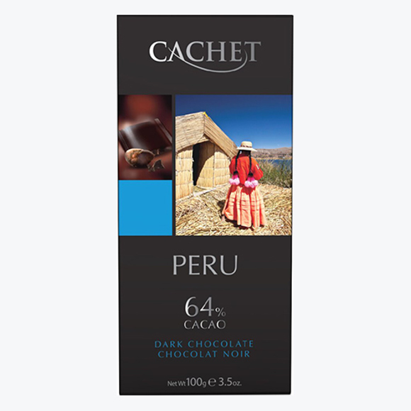 Chocolate "Cache" unique Belgian black "Peru" 100g