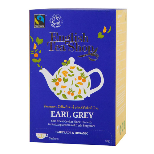 English Tea shop - ორგანული ცეილონის შავი ჩაი ბერგამოტით - 'EARL GREY' 40გ