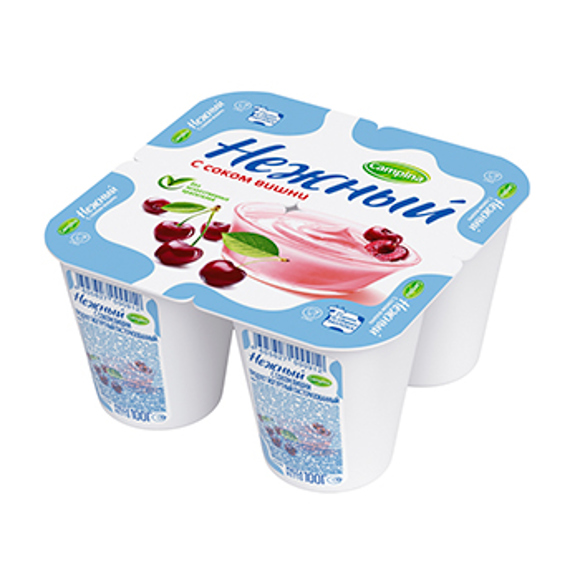 Yogurt / with cherry juice 1.2% / 100 gr