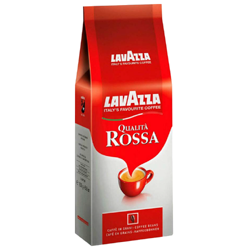 "Lavazza"-მარცვალი ყავა პაკეტში ROSSA INT 250 გრ