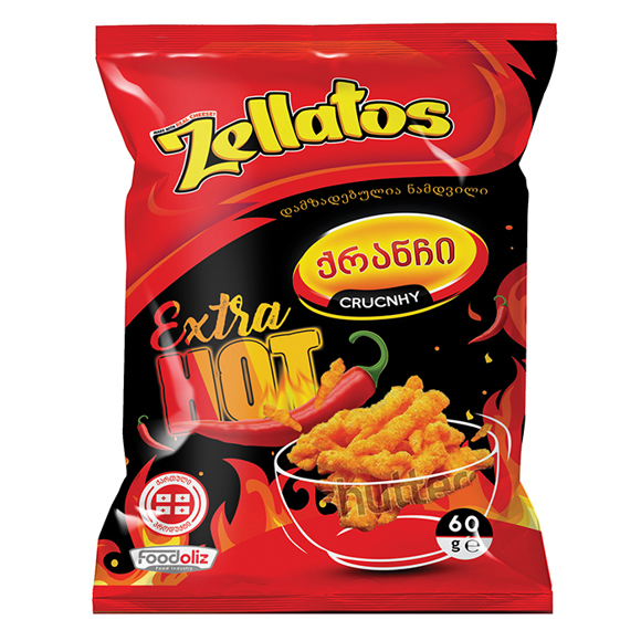 Zellatos crunch spicy / 65 gr.