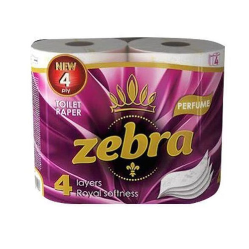 Zebra Perfume 4 rolls (ზებრა ტ/ქ 4 ფენიანი პარფიუმი )