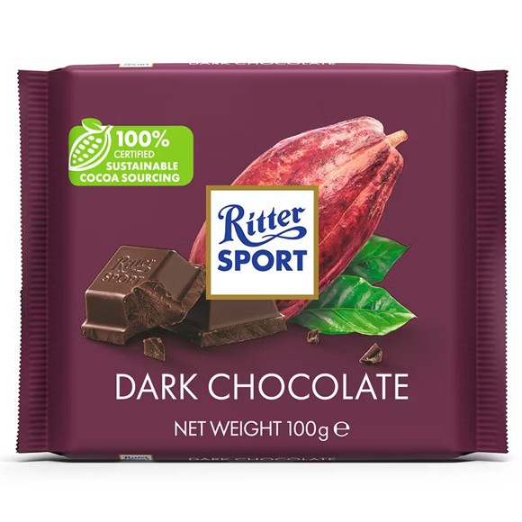 Chocolate Ritter Sport Black 50% Nicaragua 100g