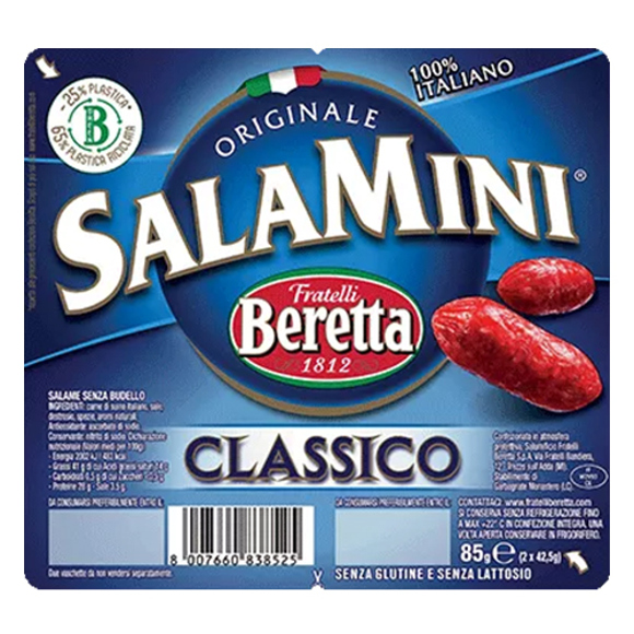 Mini salami/Beretta/classic gluten free 12*85g