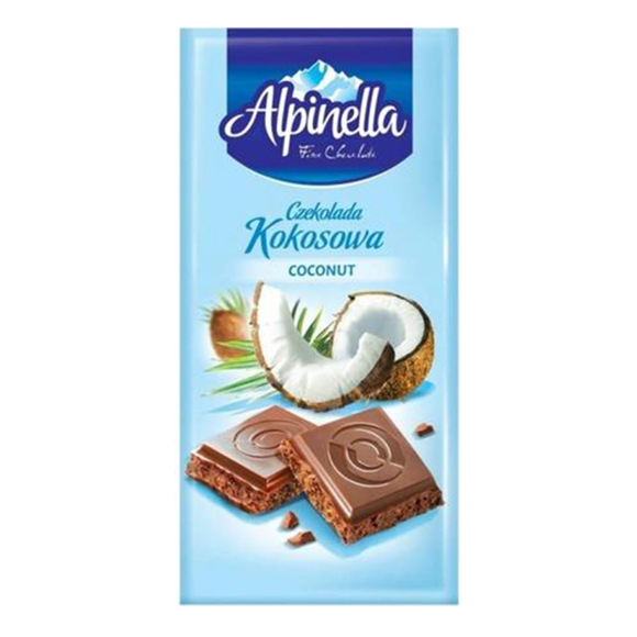 Chocolate Terravita "Alpinela" with milky coconut flakes 90 gr