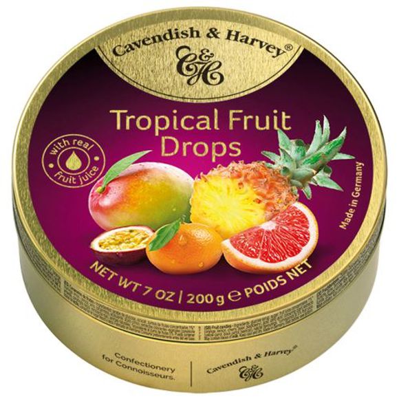 Candy /C&H/ tropical fruit drops 066986 /9*200 g