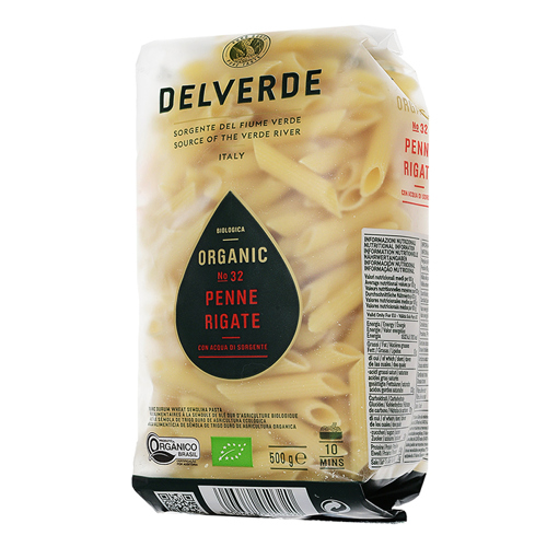 Pasta / Delverde / Organic Penne Rigate N32, 500g