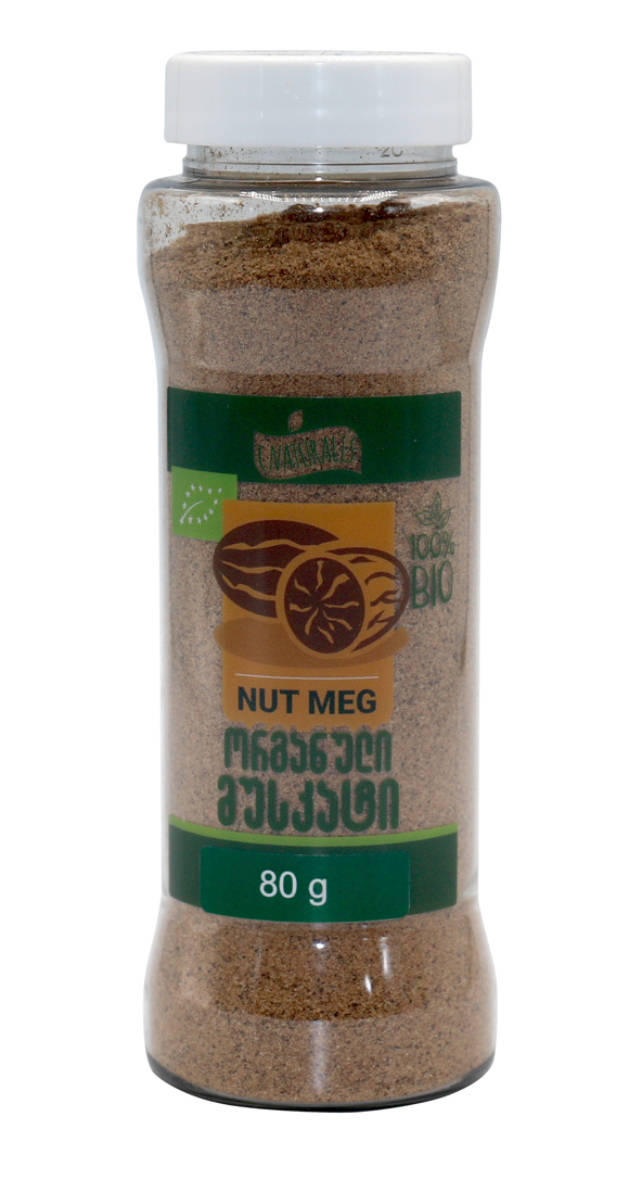 Organic ground nutmeg Naturalis 80 gr